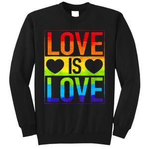 Love Is Love Lgbt Gay Lesbian Rainbow Sweatshirt