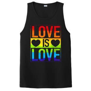 Love Is Love Lgbt Gay Lesbian Rainbow PosiCharge Competitor Tank