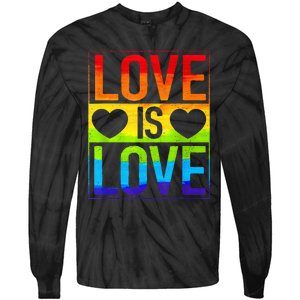 Love Is Love Lgbt Gay Lesbian Rainbow Tie-Dye Long Sleeve Shirt