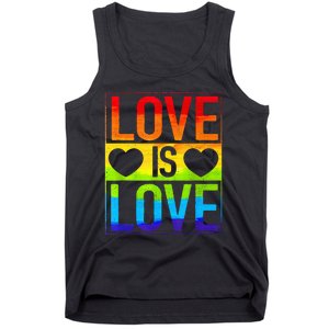 Love Is Love Lgbt Gay Lesbian Rainbow Tank Top