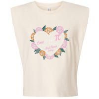 Love Is Like Pi Real Irrational & Never Ending V-day Quote Garment-Dyed Women's Muscle Tee