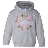 Love Is Like Pi Real Irrational & Never Ending V-day Quote Toddler Hoodie