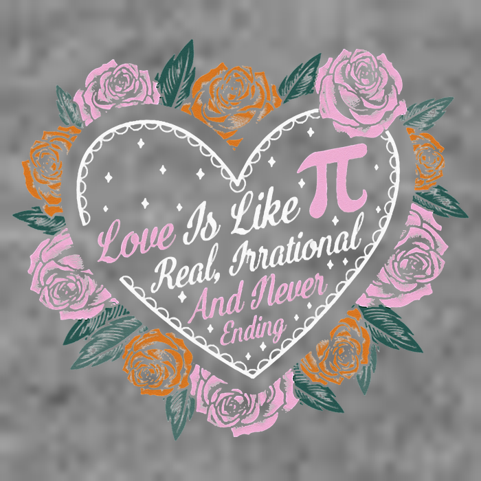 Love Is Like Pi Real Irrational & Never Ending V-day Quote Toddler Hoodie