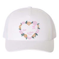 Love Is Like Pi Real Irrational & Never Ending V-day Quote Yupoong Adult 5-Panel Trucker Hat
