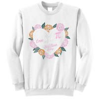 Love Is Like Pi Real Irrational & Never Ending V-day Quote Sweatshirt