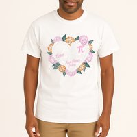 Love Is Like Pi Real Irrational & Never Ending V-day Quote Tall T-Shirt