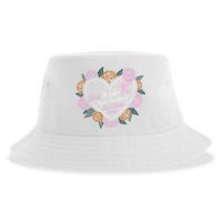 Love Is Like Pi Real Irrational & Never Ending V-day Quote Sustainable Bucket Hat