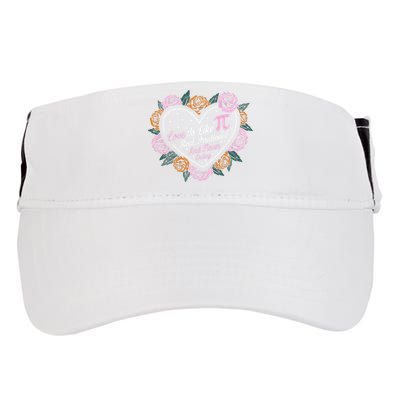 Love Is Like Pi Real Irrational & Never Ending V-day Quote Adult Drive Performance Visor