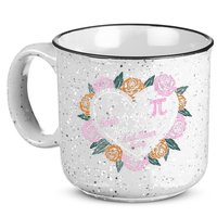 Love Is Like Pi Real Irrational & Never Ending V-day Quote 15oz Campfire Ceramic Mug