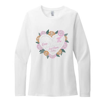 Love Is Like Pi Real Irrational & Never Ending V-day Quote Womens CVC Long Sleeve Shirt