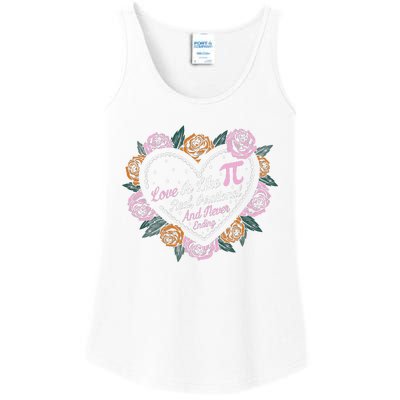 Love Is Like Pi Real Irrational & Never Ending V-day Quote Ladies Essential Tank