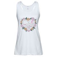 Love Is Like Pi Real Irrational & Never Ending V-day Quote Ladies Essential Flowy Tank