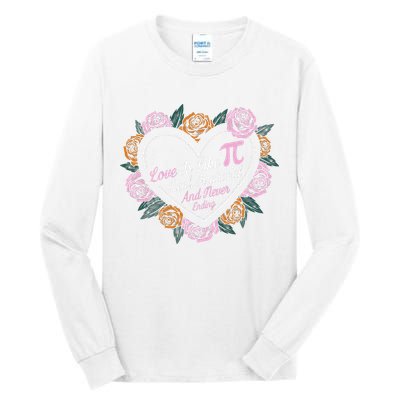 Love Is Like Pi Real Irrational & Never Ending V-day Quote Tall Long Sleeve T-Shirt