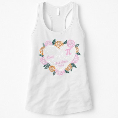 Love Is Like Pi Real Irrational & Never Ending V-day Quote Womens Tank Top
