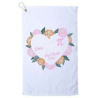 Love Is Like Pi Real Irrational & Never Ending V-day Quote Golf Towel