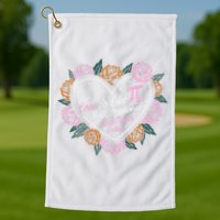 Love Is Like Pi Real Irrational & Never Ending V-day Quote Golf Towel
