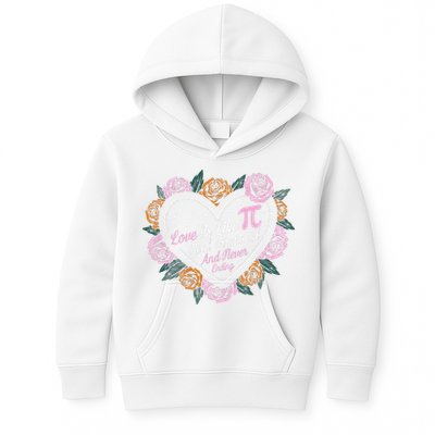 Love Is Like Pi Real Irrational & Never Ending V-day Quote Kids Hoodie
