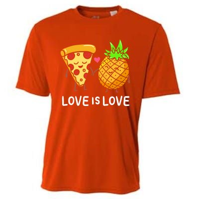 Love Is Love Clothing Gift For Valentine Funny Pizza Lover Funny Gift Cooling Performance Crew T-Shirt