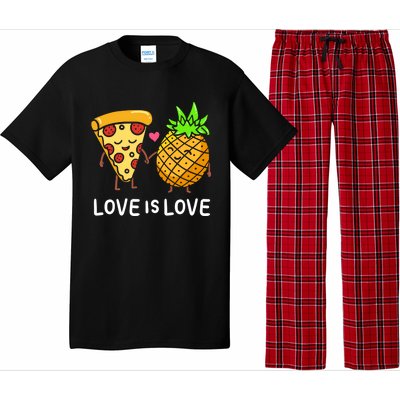 Love Is Love Clothing Gift For Valentine Funny Pizza Lover Funny Gift Pajama Set