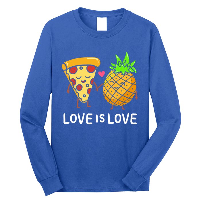 Love Is Love Clothing Gift For Valentine Funny Pizza Lover Funny Gift Long Sleeve Shirt