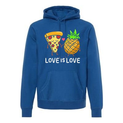 Love Is Love Clothing Gift For Valentine Funny Pizza Lover Funny Gift Premium Hoodie