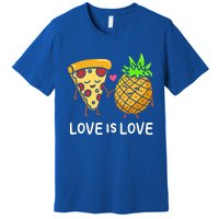 Love Is Love Clothing Gift For Valentine Funny Pizza Lover Funny Gift Premium T-Shirt