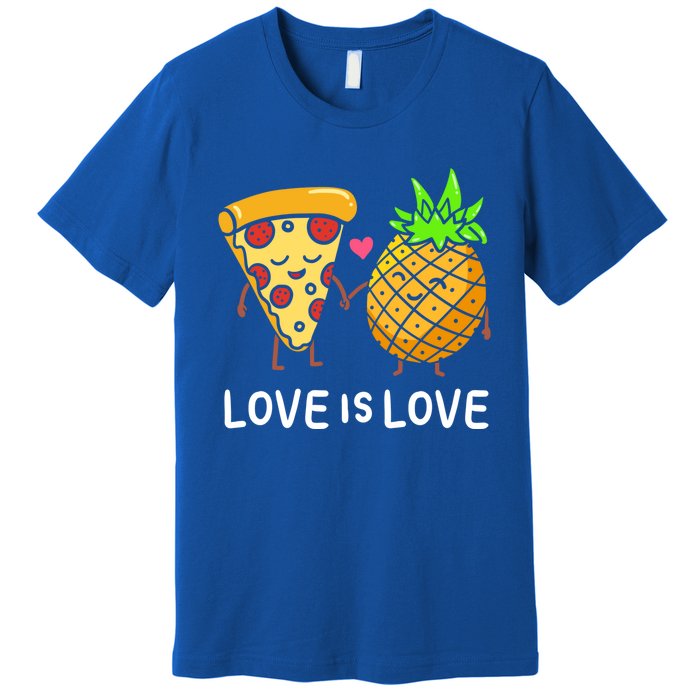 Love Is Love Clothing Gift For Valentine Funny Pizza Lover Funny Gift Premium T-Shirt