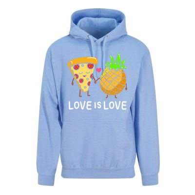 Love Is Love Clothing Gift For Valentine Funny Pizza Lover Funny Gift Unisex Surf Hoodie