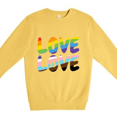 LOVE IS LOVE Premium Crewneck Sweatshirt