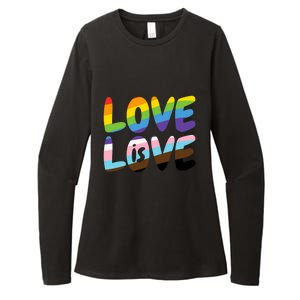 LOVE IS LOVE Womens CVC Long Sleeve Shirt