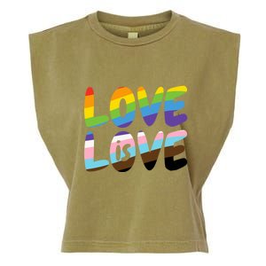 LOVE IS LOVE Garment-Dyed Women's Muscle Tee