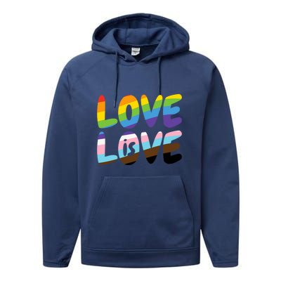 LOVE IS LOVE Performance Fleece Hoodie