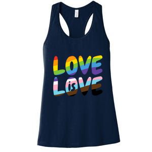 LOVE IS LOVE Women's Racerback Tank