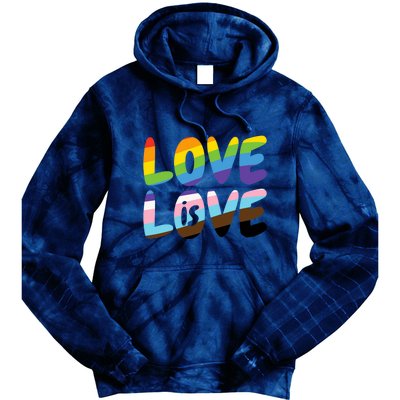 LOVE IS LOVE Tie Dye Hoodie