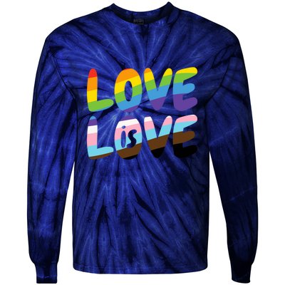 LOVE IS LOVE Tie-Dye Long Sleeve Shirt