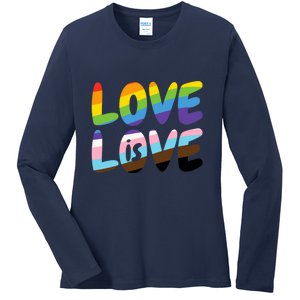 LOVE IS LOVE Ladies Long Sleeve Shirt