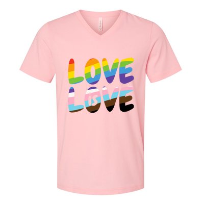 LOVE IS LOVE V-Neck T-Shirt