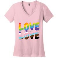 LOVE IS LOVE Women's V-Neck T-Shirt