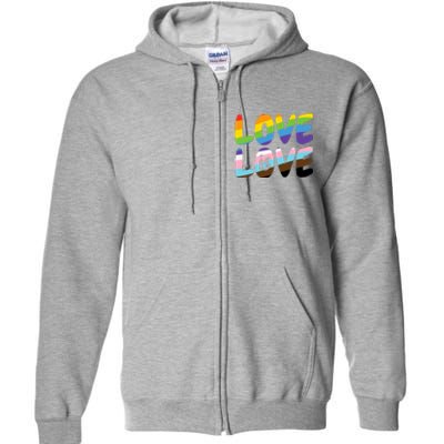 LOVE IS LOVE Full Zip Hoodie