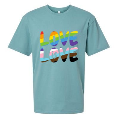 LOVE IS LOVE Sueded Cloud Jersey T-Shirt