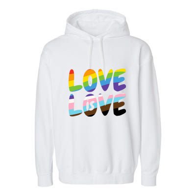 LOVE IS LOVE Garment-Dyed Fleece Hoodie