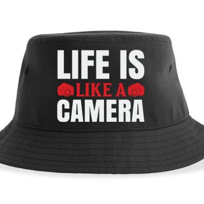 Life Is Like A Camera Sustainable Bucket Hat