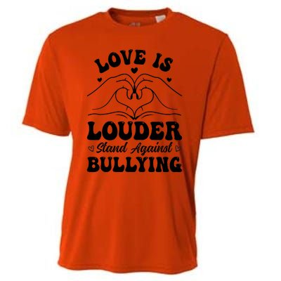 Love Is Louder Anti Bullying Kids Unity Day Orange Be Kind Cooling Performance Crew T-Shirt