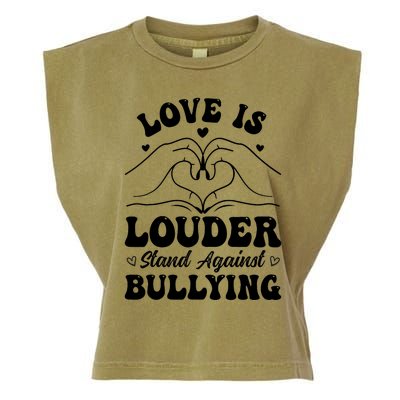 Love Is Louder Anti Bullying Kids Unity Day Orange Be Kind Garment-Dyed Women's Muscle Tee