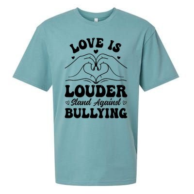 Love Is Louder Anti Bullying Kids Unity Day Orange Be Kind Sueded Cloud Jersey T-Shirt