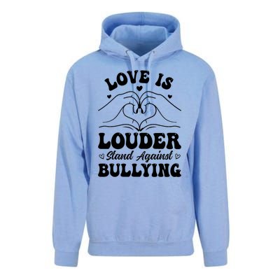 Love Is Louder Anti Bullying Kids Unity Day Orange Be Kind Unisex Surf Hoodie