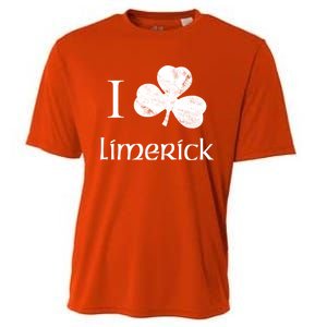 Limerick Ireland Love Irish Shamrock Heart St Paddys Day Gift Cooling Performance Crew T-Shirt