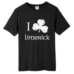 Limerick Ireland Love Irish Shamrock Heart St Paddys Day Gift Tall Fusion ChromaSoft Performance T-Shirt