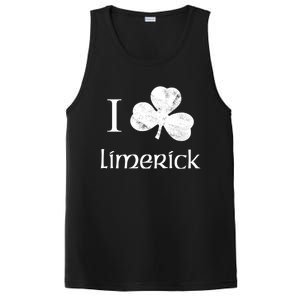 Limerick Ireland Love Irish Shamrock Heart St Paddys Day Gift PosiCharge Competitor Tank