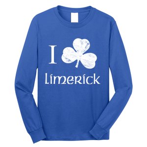 Limerick Ireland Love Irish Shamrock Heart St Paddys Day Gift Long Sleeve Shirt